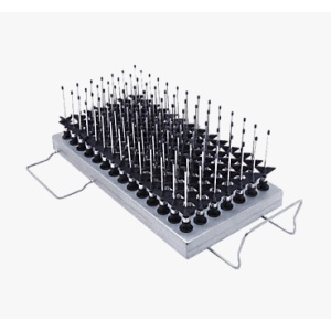 This product has been discontinued by the manufacturer. Please contact us for the closest replacement - Module Miele A304 for 98 tubes, e.g. centrifuge tubes, phials, test tubes or autosampler tubes. Requires A100 or A150 basket.