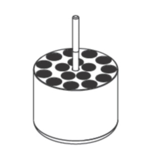 Adaptor Hettich insert for carrier no. 1752 for 16 x 1.6-7ml blood collection/ urine tubes, diameter 13 x 65-100mm