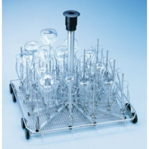 This product has been discontinued by the manufacturer. Please contact us for the closest replacement - Injector unit Miele full width with 33 x jets, 15 x E351 nozzles, 15 x E353 cradles, 18 x E352 nozzles, 18 x E354 cradles, and 1 x rinsing nozzle for powder dispenser, fills full internal height, comes with lower basket attached