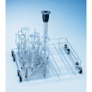 This product has been discontinued by the manufacturer. Please contact us for the closest replacement - Injector unit Miele half width with 16 x jets, 7 x E351 nozzles, 7 x E353 cradles, 9 x E352 nozzles, 9 x E354 cradles, and 1 x rinsing nozzle for powder dispenser, half vacant for other inserts, fills full internal height, comes with lower basket attached