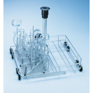 This product has been discontinued by the manufacturer. Please contact us for the closest replacement - Injector unit Miele half width, with 16 x jets, 7 x E351 nozzles, 7 x E353 cradles, 9 x E352 nozzles, 9 x E354 cradles, and 1 x rinsing nozzle for powder dispenser, with connection for hot air drying, half vacant for other inserts, fills full internal height, comes with lower basket attached