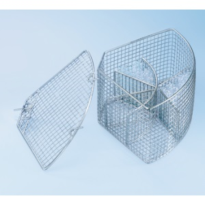 This product has been discontinued by the manufacturer. Please contact us for the closest replacement - Insert Miele quarter circle with six sections, for up to 200 test tubes 12mm x 105mm, includes lid A13, for upper or lower baskets