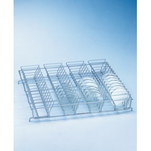 This product has been discontinued by the manufacturer. Please contact us for the closest replacement - Insert Miele full width expansion for E136, 56 holders 70mm high, spacing approx. 26mm, for 100mm (or less) diameter petri dishes