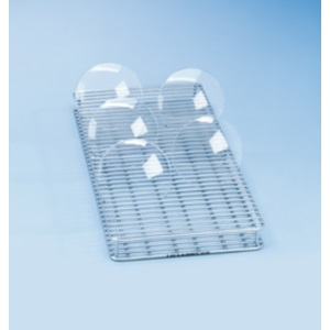 This product has been discontinued by the manufacturer. Please contact us for the closest replacement - Insert Miele half width, 36 supports, spacing 9mm, for 105 watch glasses 50 - 60mm diameter, for upper and lower baskets